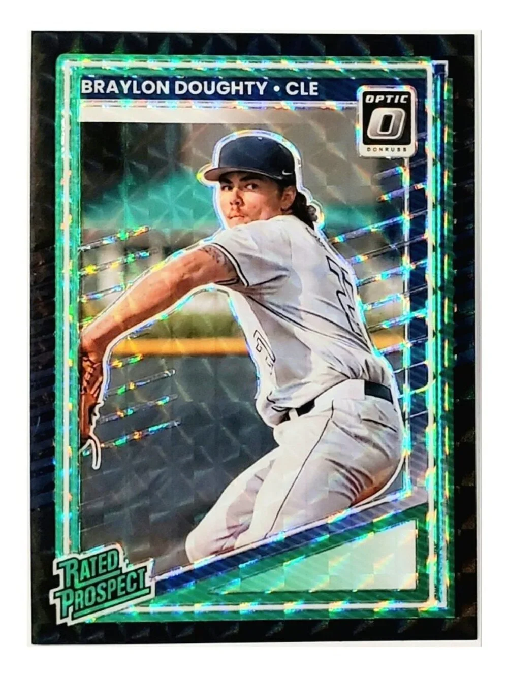 BRAYLON DOUGHTY ROOKIE 1/1 BLACK FINITE PRIZM SP 2025 DONRUSS OPTIC #106